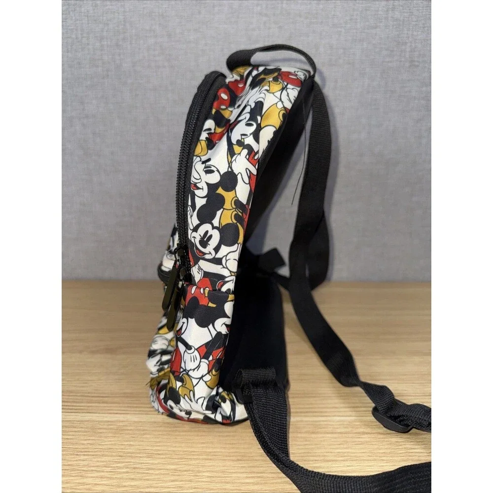 Bioworld Disney Mini Backpack All Over Multi-Color Mickey Mouse Print Nylon EUC